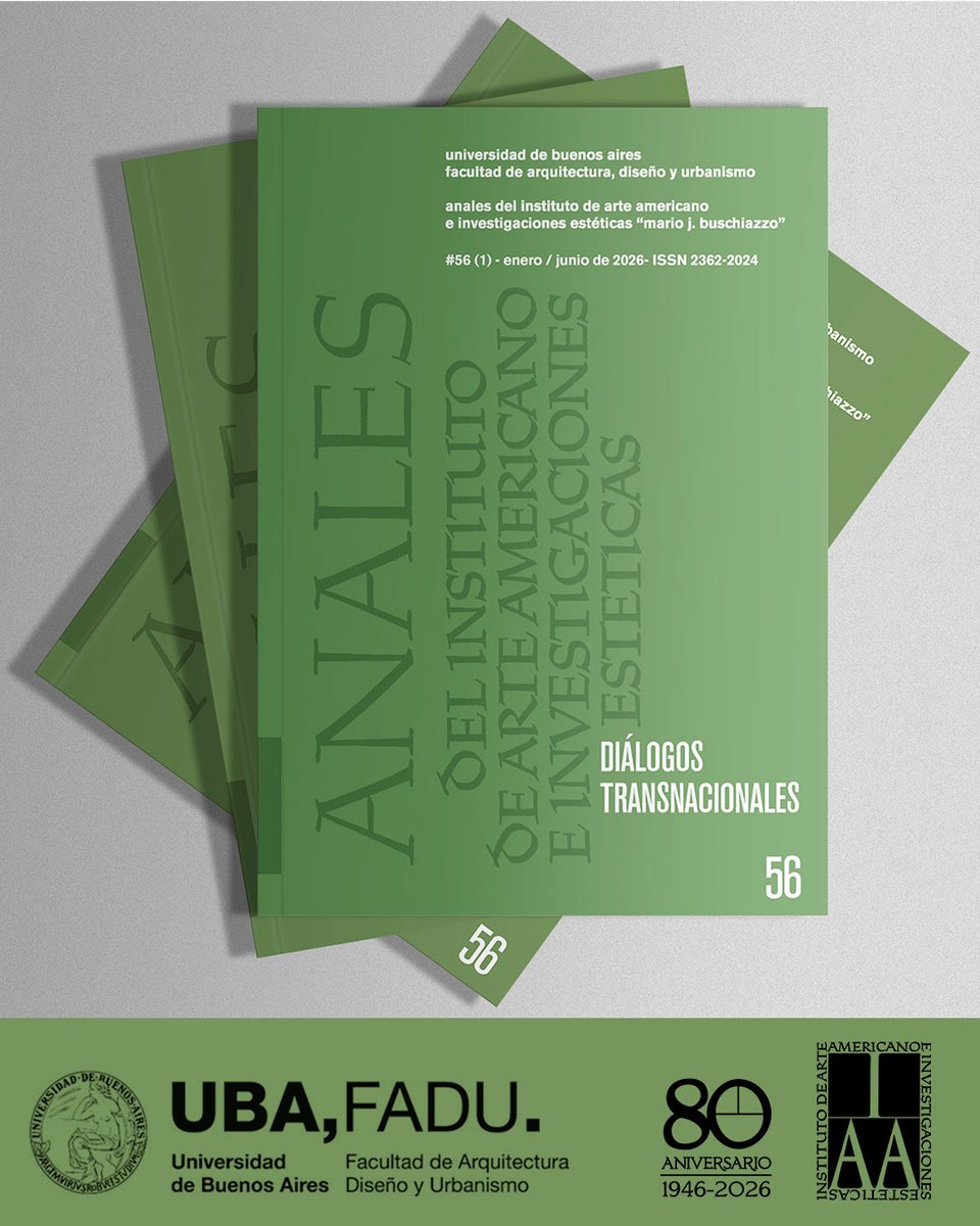 Nuevos artículos de la revista digital Anales del Instituto de Arte Americano e Investigaciones Estéticas “Mario J. Buschiazzo”, volumen 56, número 1 (e-ISSN 2362-2024). Leer más en iaa.fadu.uba.ar/?p=19538