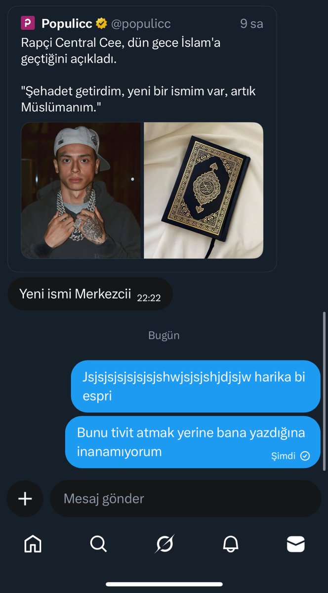 Bu tiviti atmayı o kaçırdı ama ben kaçıracak değildim