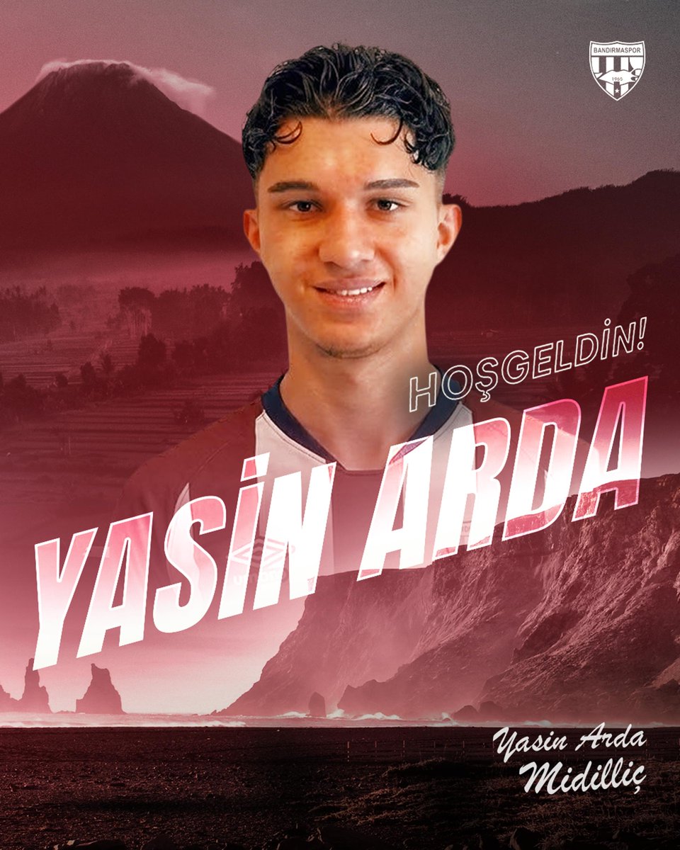 Bandirmaspor's tweet photo. Hoş geldin Yasin Arda Midiliç!

Kulübümüz, genç ve yetenekli futbolcu Yasin Arda Midiliç ile anlaşma sağlamıştır.

Yapılan görüşmeler neticesinde, Yasin Arda Midilliç ile 2,5+1 yıl opsiyonlu resmi sözleşme imzalanmıştır. Oyuncumuza Bandırmaspor çatısı altında büyük başarılara imza atacağı bir kariyer diliyor, camiamıza hayırlı olmasını temenni ediyoruz.