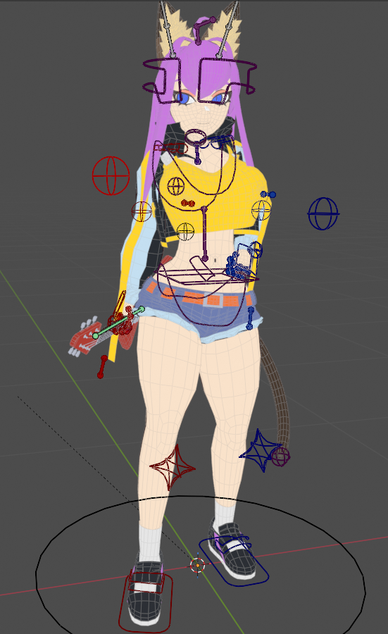 For a friends game :) rigging her took me longer than the modelling... but i feel like i learned alot.