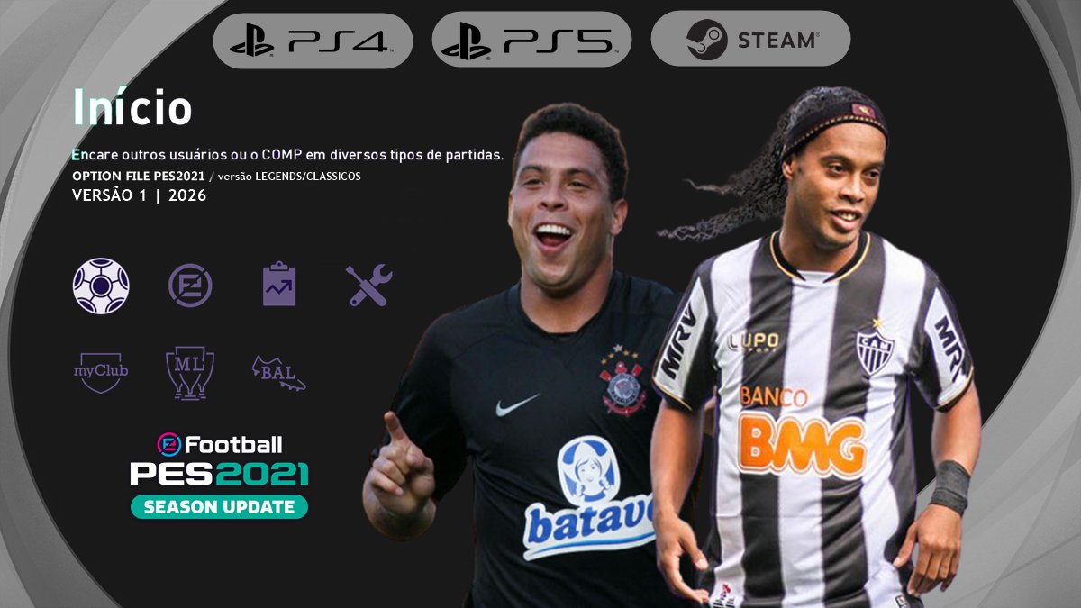 DDedoog's tweet photo. PES2021 - OPTION FILE LEGENDS BR
🎬https://t.co/d47ZcK2PaD
🌟PS4/PS5/PC
🔹https://t.co/f5beKyMYHv https://t.co/Wrsi6cKQey
