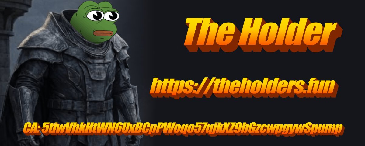 The Holder

Tokens send fees to KOLs.
People who already extracted enough from the space.

Holders are the ones who make a coin possible in the first place.
Without holders, there is no market and no trenches.

So instead of sending fees upward, we send them back to holders.