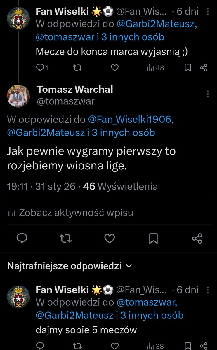 1 mecz rundy wygrany, trza stawiać domy na awans.