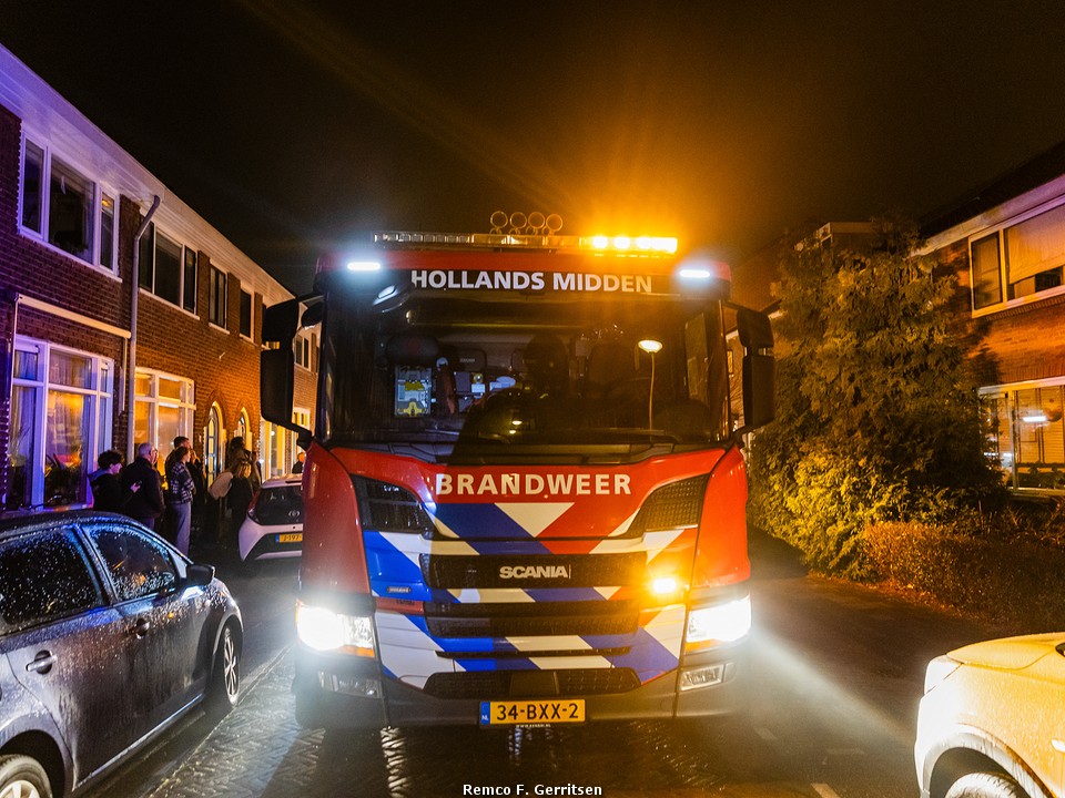 Schoorsteenbrand in Gouda