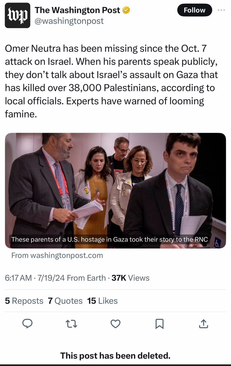 Going through my archives of very bad journalism.  This is what the Washington Post put out and then deleted. Lunatics take over asylums.