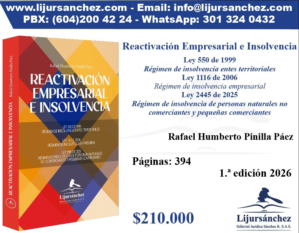 EDITORIAL JURÍDICA SÁNCHEZ (@lijursanchez) on Twitter photo 