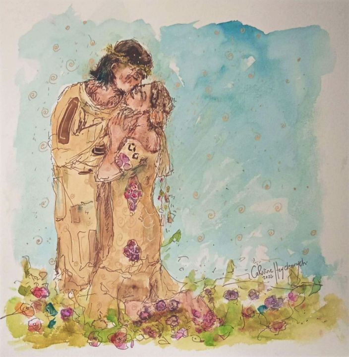 Art of the Day! ""The Kiss 2022"". Buy at: ArtPal.com/gouwspetro?i=1…