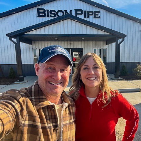 bigfootpipe's tweet photo. Where in the world is Don? Our Bison Pipe location in Jerome, ID, with Sheryl!
#Bisonpipe #SteelPipe #SteelFencing #CompanyOwner https://t.co/1Qgp6dt2X6