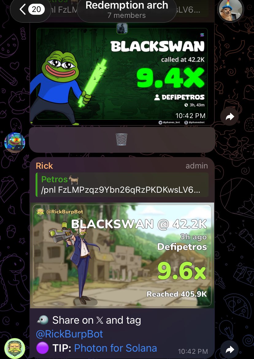 9.4x on $BLACKSWAN

Join my tg and let’s cook 👨‍🍳 nd win together 

t.me/thealphahouse1