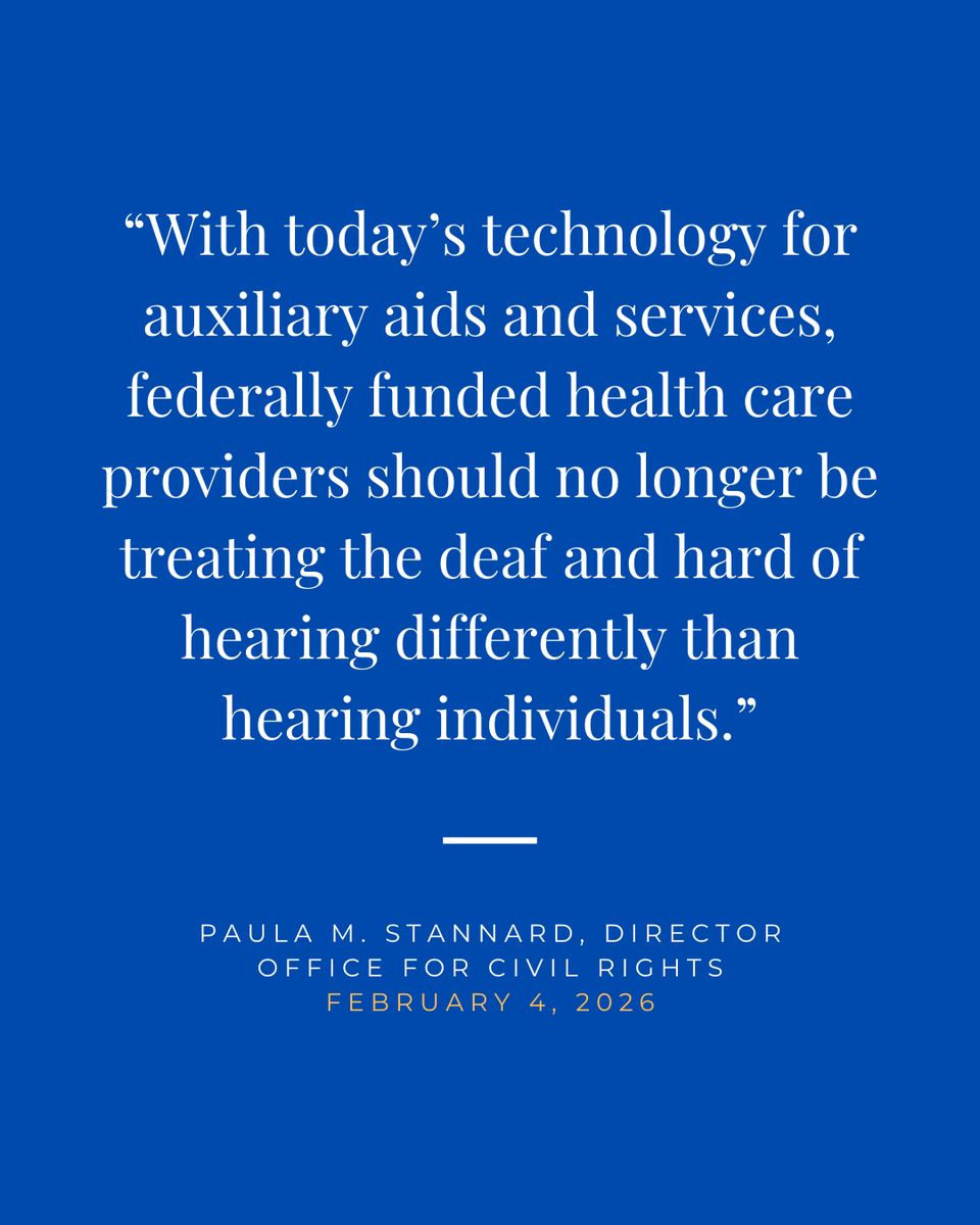 HHS Civil Rights tweet media