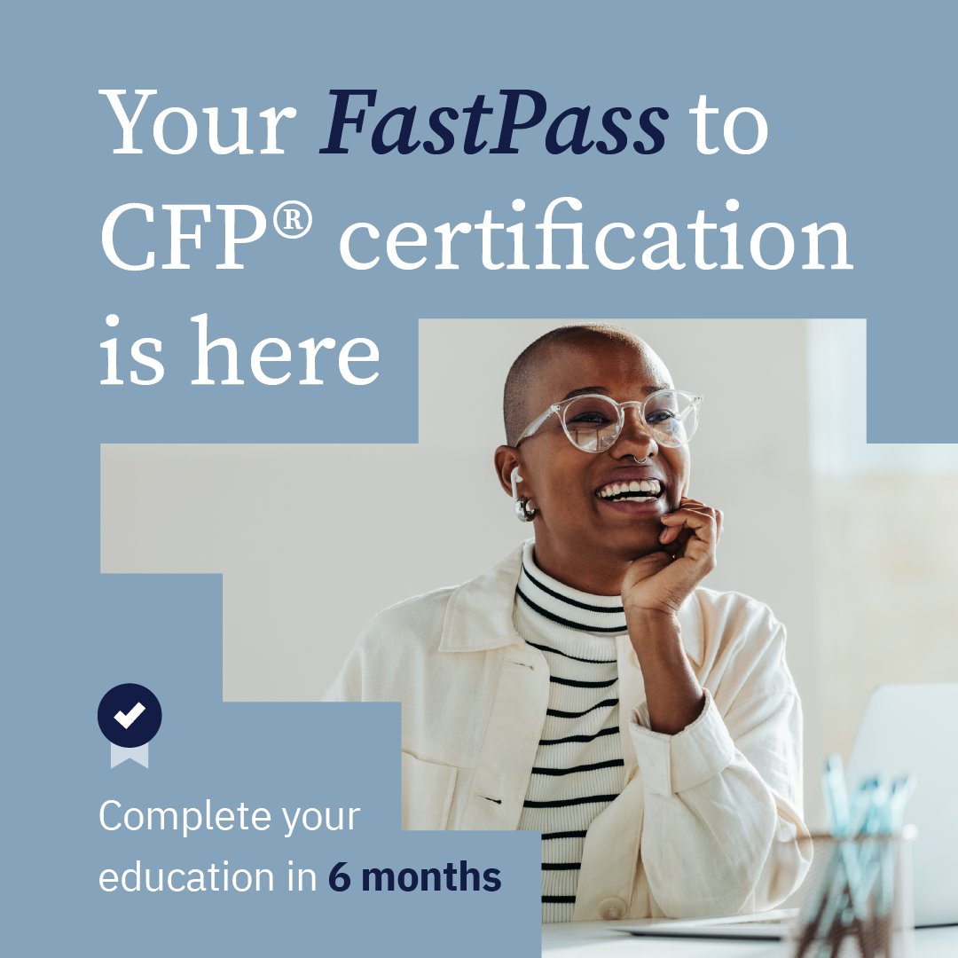 Ready to fast track your CFP® education requirements?

Dalton's Instructor-Led Online FastPass let's you fulfill your education requirements for CFP® certification in as little as 6 months

Explore FastPass: bit.ly/43G6bQK