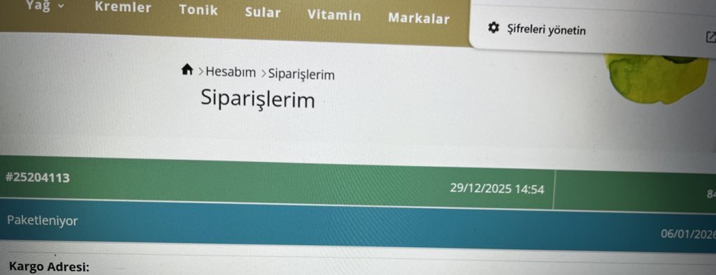 droguzhan10's tweet photo. @doakozmetik 29.12.2025 de siparişim hala teslim edilmedi. Siz siz olun kesinlikle bu firmadan uzak durun. https://t.co/6QYv1zCHnu