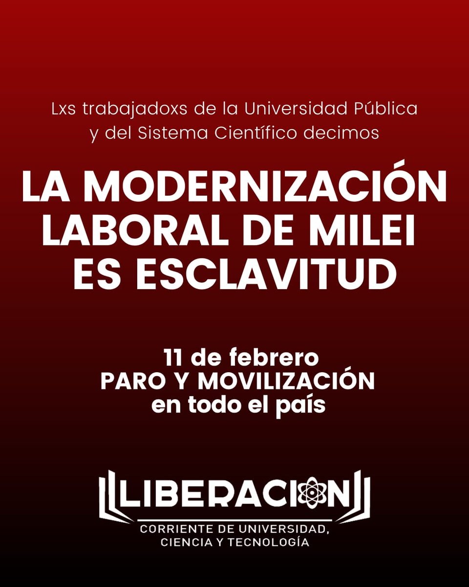 Liberación - Corriente Univ CyT (@liberacionucyt) on Twitter photo 