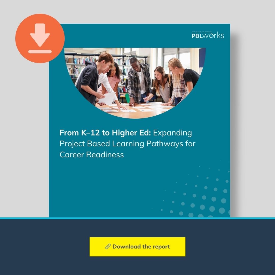 PBLWorks's tweet image. Learning is a continuum. PBL should be too.
Explore how PBL connects K–12 and higher ed for career readiness.

pblworks.org/research/publi…

#CTEMonth #CTE #CareerReadiness #ProjectBasedLearning #PBL #FutureReady