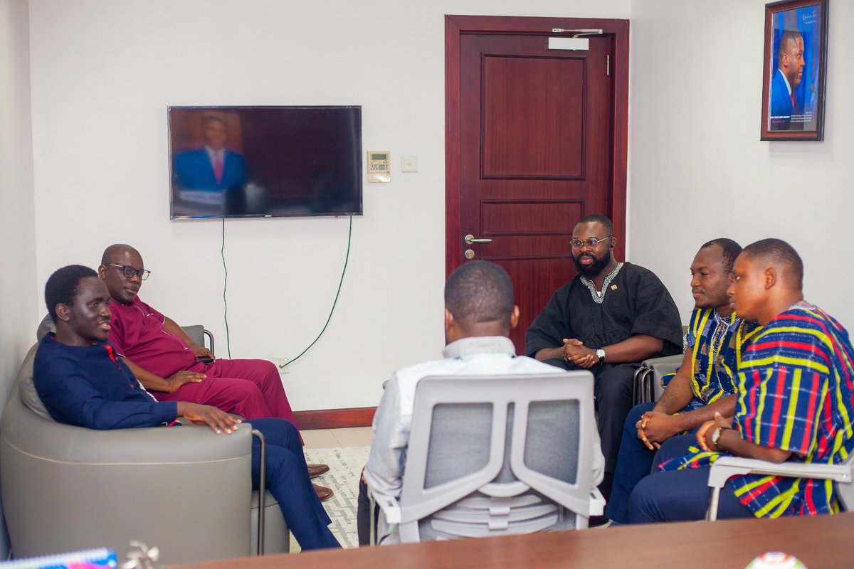 Earlier today, at the Parliament of the Republic of Ghana in Accra, I sat down with my dear brother Hon. Edem Agbana, MP of Ketu North in Ghana. Edem is the youngest MP in Ghana's Parliament. We shared perspectives on youth development between Uganda &amp; Ghana, and Africa.