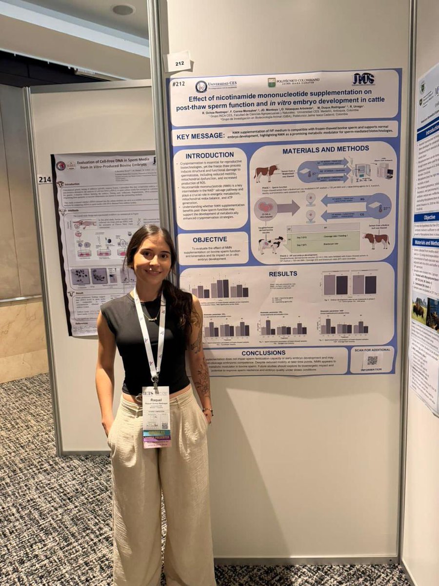 La antioqueña Raquel Ochoa Restrepo de 24 años de edad, recibió el premio de biotecnología reproductiva más importante que entrega la International Embryo Technologies Society por su investigación sobre procesos de reproducción asistida en animales.