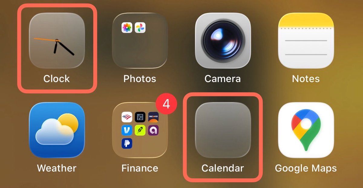 BugssBeeGonee's tweet photo. 👾 LOG_001b

Target: @AppleSupport (iOS 26.2.1)

Error: Render Failure. Clock &amp; Calendar icons are ghosts. No dials, no dates.

Patch: icon_cache.refresh() // The Liquid Glass render engine needs a reboot.

Status: Waiting for a fix... ⏳ 

#UX #iOS26 #BugHunt https://t.co/9TdQAnIDN2