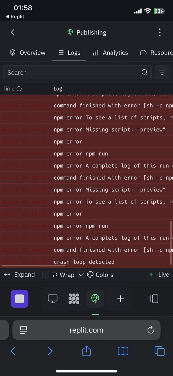 Yatora_V1's tweet photo. Build an app in 5 mins on your phone, they said. "It'll be easy," they said.
Reality: 2 hours fighting vite.config.ts, 8 failed builds, and an AI agent that asks for a credit card to fix a port error. 💀
Stick to GitHub + Vercel, folks. Replit is not it.
#Replit #CodingNightmare https://t.co/vMWNg6tsv7
