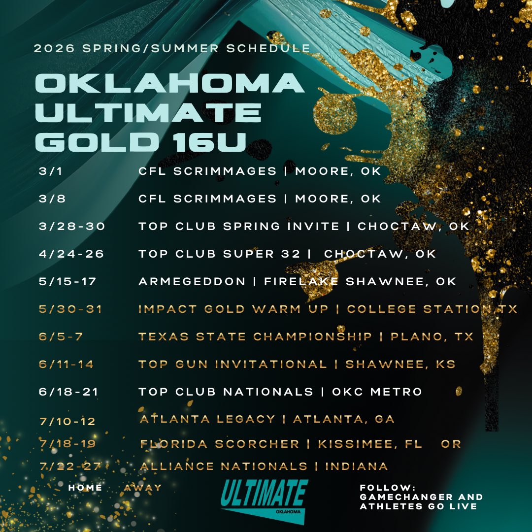 Oklahoma Ultimate Gold 16U tweet media