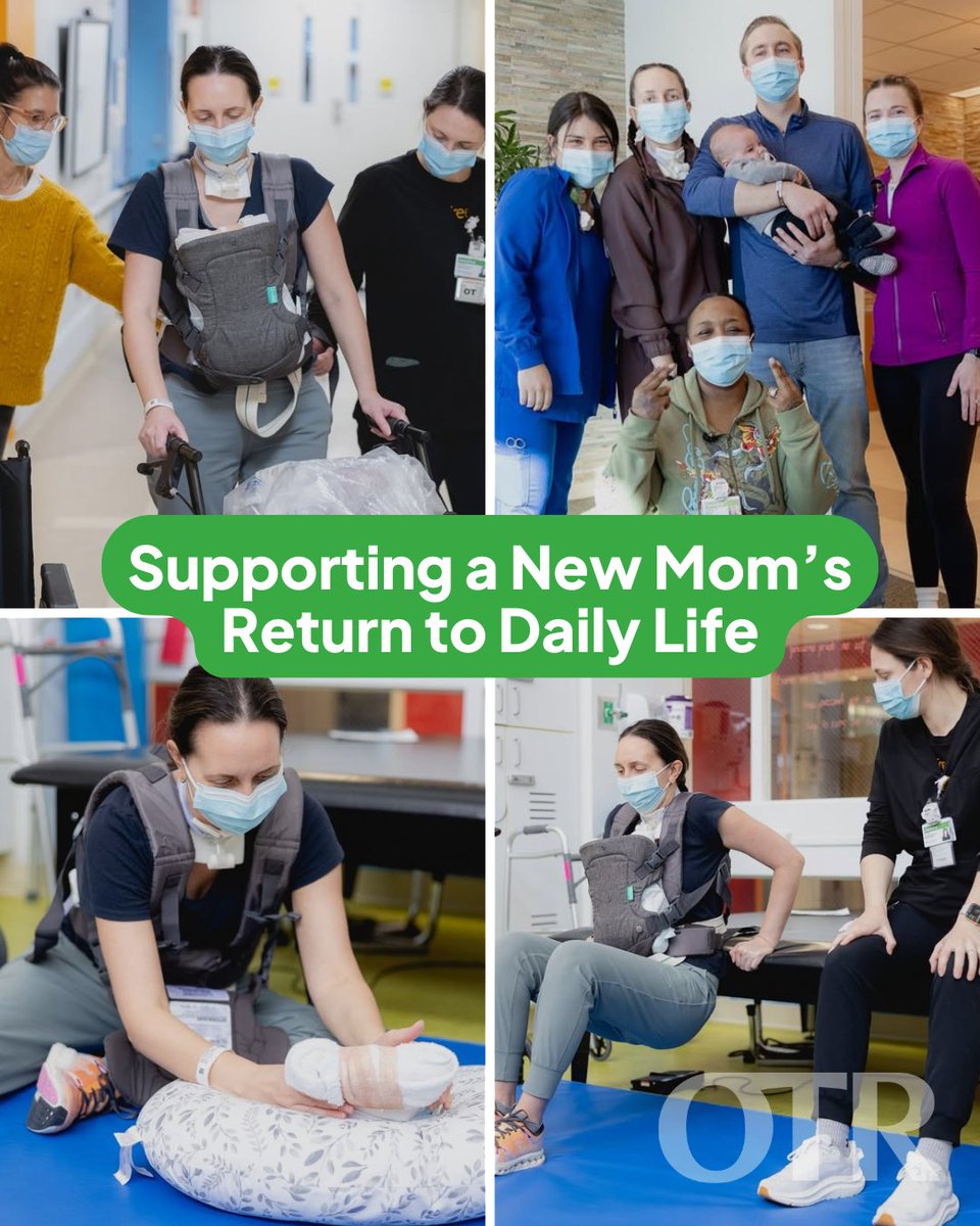 NBCOT's tweet image. #CertifiedOTR professional Jessica Lewis helped a new mom recover from a rare postpartum condition. Focusing on strength through parenting tasks, she got home to her son. Read more: fox17online.com/news/local-new… #OccupationalTherapy #OTInAction @MFBrehaab