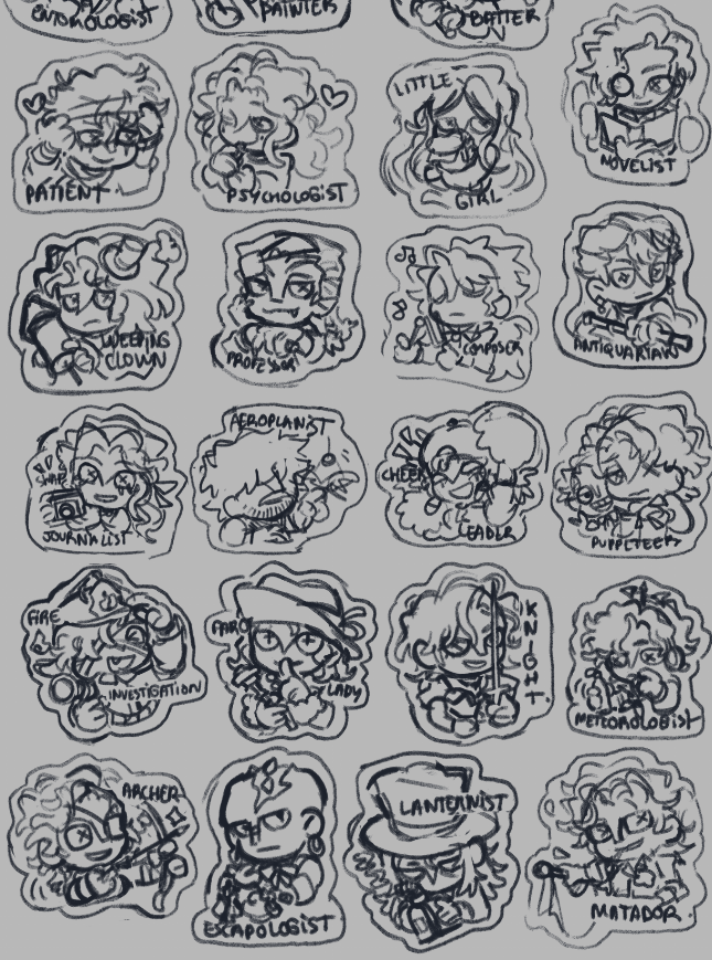 first draft for the survivors stickers!!