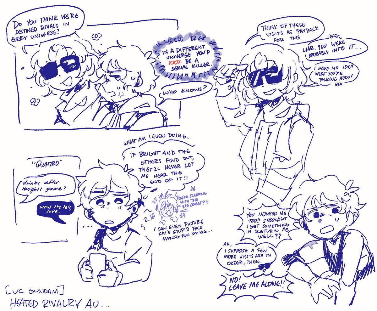 deltamiyo's tweet photo. charmuro hockey au doodles #gundam https://t.co/lG1dVluJOt