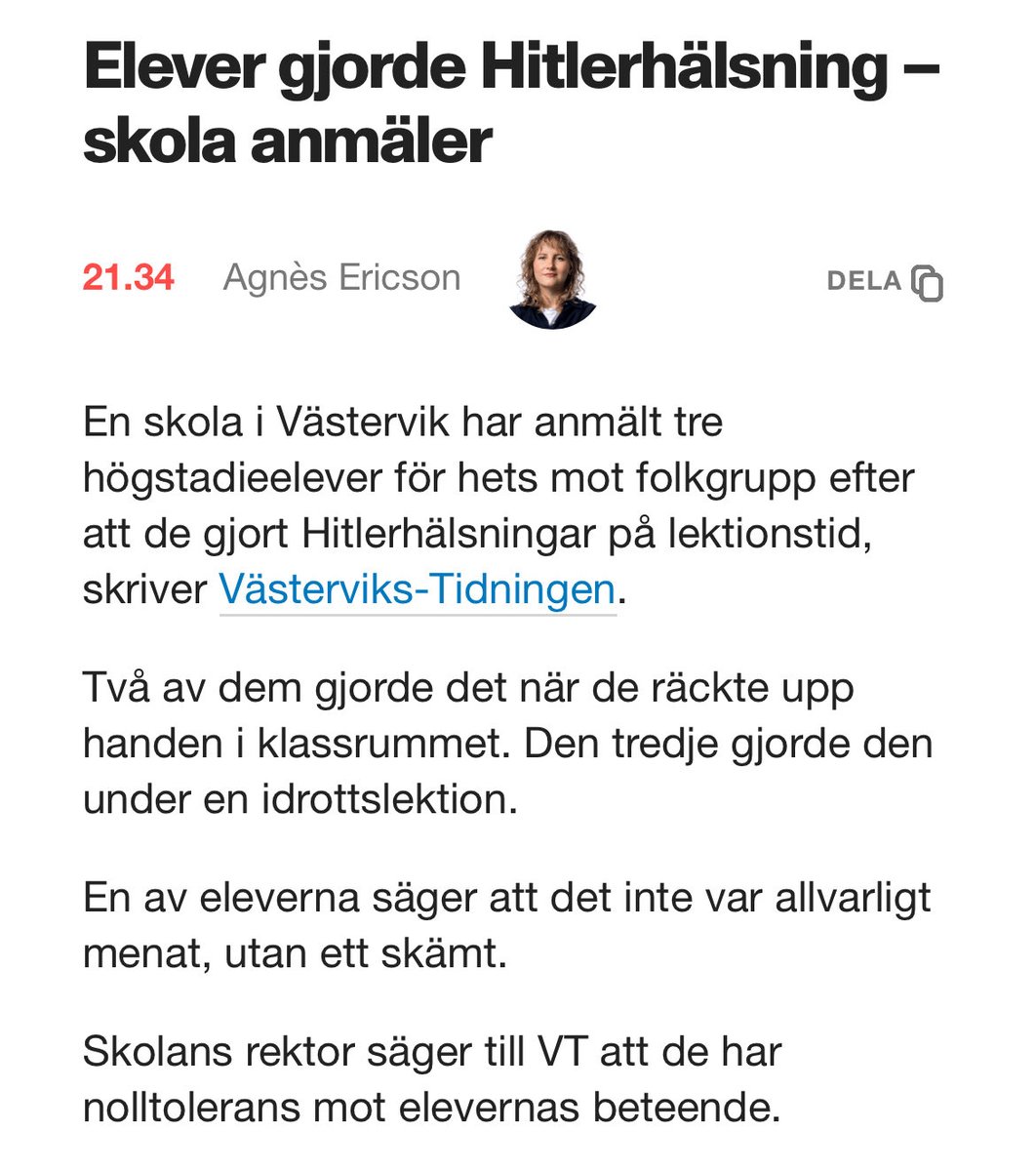 Oklart vilka som gjort det men en incident på en skola blir en nyhet och polisanmälningar samtidigt som långt grövre saker sker i övriga samhället av vuxna är det noll reaktion.