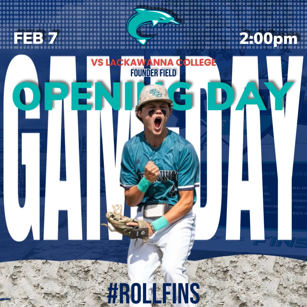 The weekend game times have been changed. There will be a single 9 inning game Saturday at 2:00 pm, and a pair of 7 inning game beginning at 11:00 am Sunday 🐬🐬