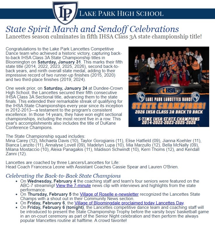 Lake Park HS tweet media