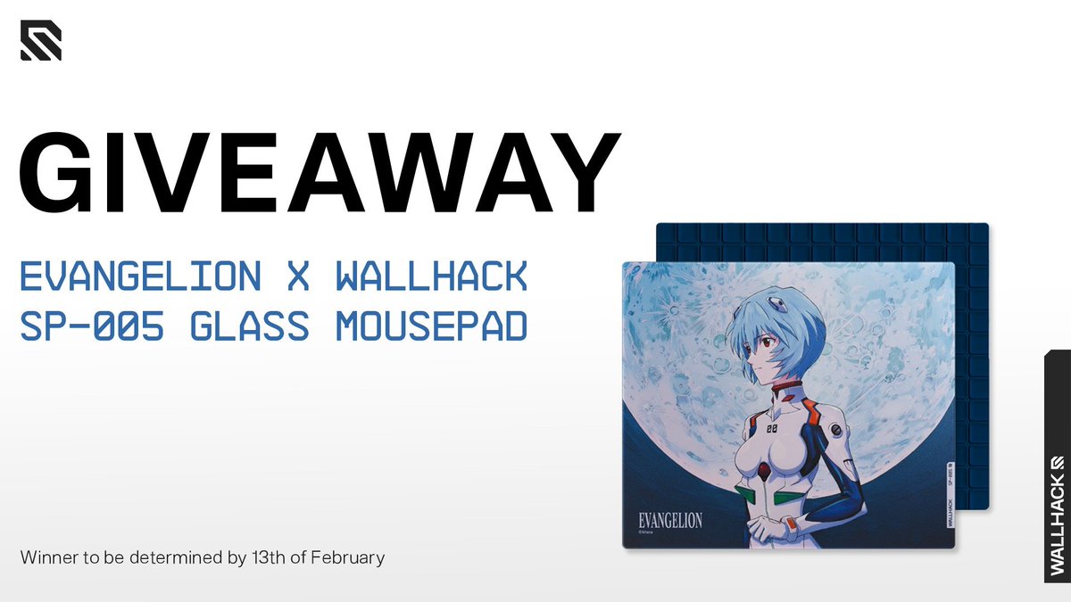 🎉 Follower Friday Giveaway🎉 

For this week, We're Giving away a Limited Edition EVANGELION x WALLHACK mousepad away! 

How to Enter: 
• Follow <a href="/MangaAlerts/">🧭MangaAlerts #uw7s🌊</a> &amp; <a href="/WallhackHQ/">WALLHACK©</a>
• Retweet and Like Post
• Tag 1 friend

🌎 International Shipping
📆 Ends February 13th