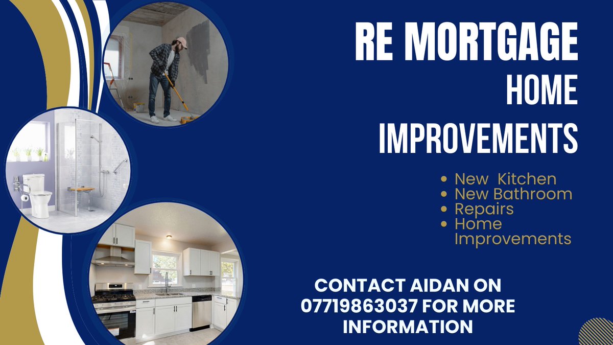 Thinking about re mortgage?  Home Improvements, consolidate debt or maybe just looking for a better deal.  Contact Aidan for advice on your mortgage renewal on 07719863037. 

Disclaimer: Your home may be repossessed if you do not keep up repayments on your mortgage.