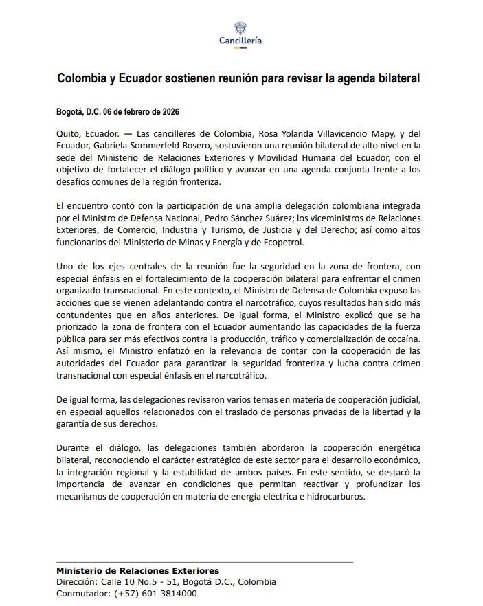 Cancillería Colombia tweet media