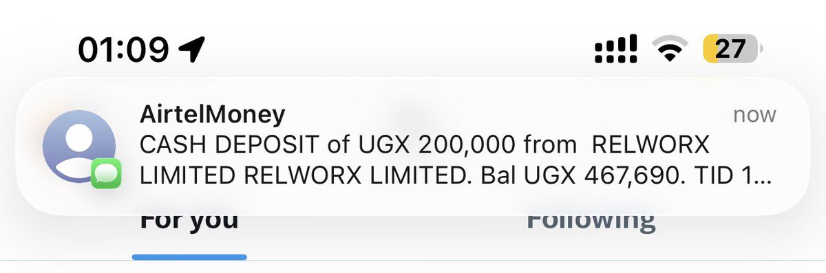 The withdraw has been made. We start from there tomorrow 🥰☺️