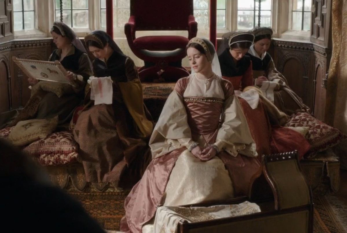 everrhae's tweet image. the court of Queen Vaelys Targaryen