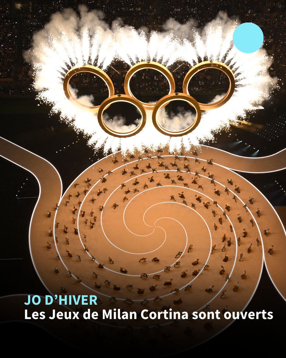 ⛷️ Le président italien Sergio Mattarella a officiellement ouvert les Jeux olympiques d'hiver de Milan Cortina, vendredi à Milan, au terme de la cérémonie d'ouverture des JO qui seront disputés sur sept sites du nord de l'Italie jusqu'au 22 février.