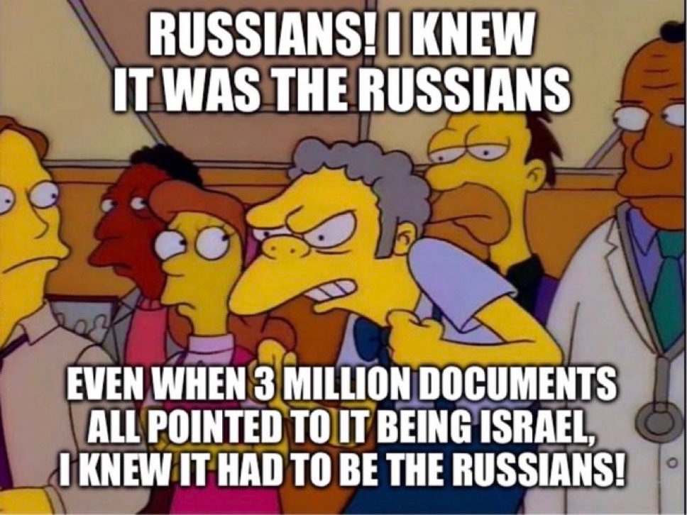 It’s always the RUSSIANS!