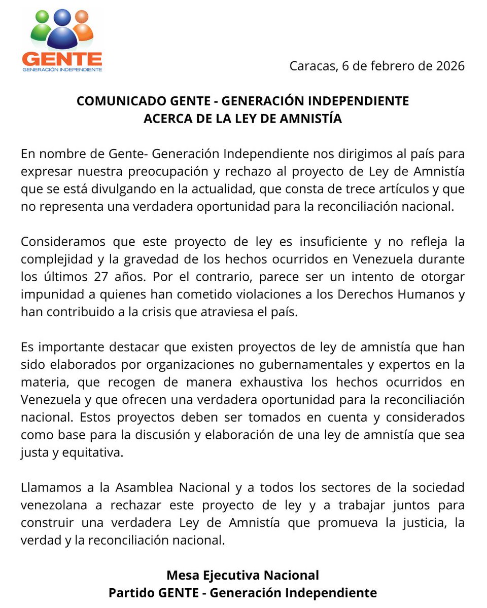 GENTE, Generación Independiente tweet media