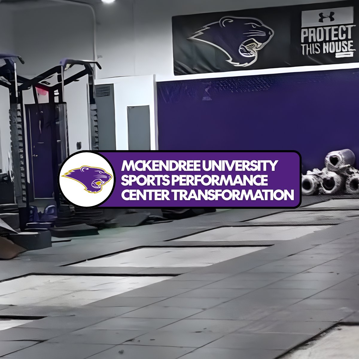 EcoreAthletic's tweet image. A before-and-after look at @McKendreeU's Sports Performance Center. 👀 

Pride shows up in the details. 🐾

📋 FLOORING INSTSALLED:
→ Performance Beast Plus
→ Performance Rally

#EcoreAthletic #PerformanceFlooring #TrainStrong #BuiltToPerform