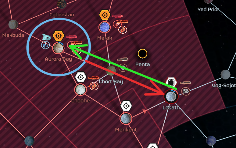 DemocraticStats's tweet image. ⚠️STRATEGIC ADVISORY⚠️

Please remember that Super Earth-controlled planets CANNOT be encircled. We will NOT lose access to Chort Bay and therefore Merak/Aurora Bay.

So do not panic, but please redirect temporarily your efforts to Lesath to stop a possible attack on Chort Bay.…