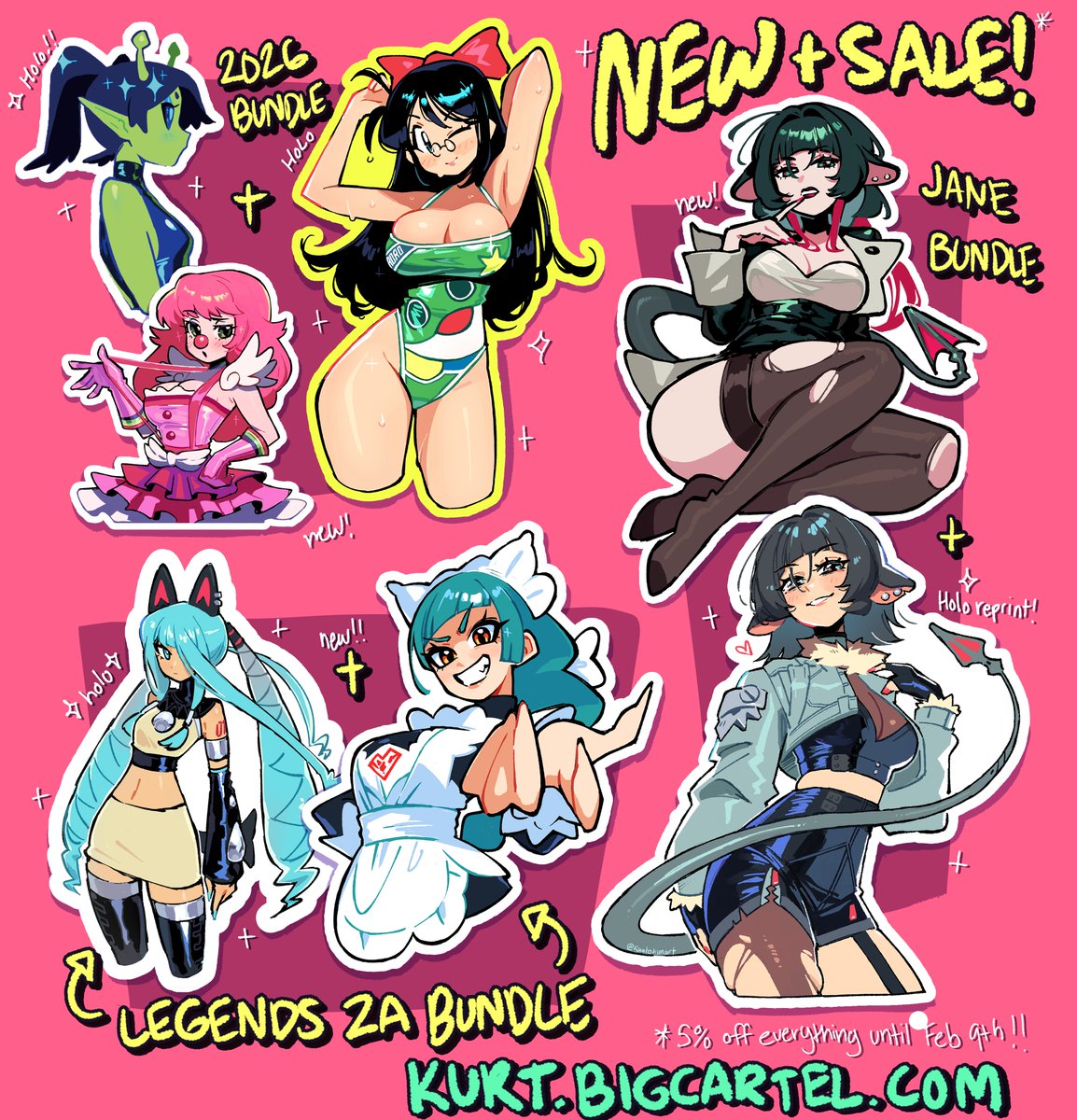 new limited stickers on sale for the weekend!!