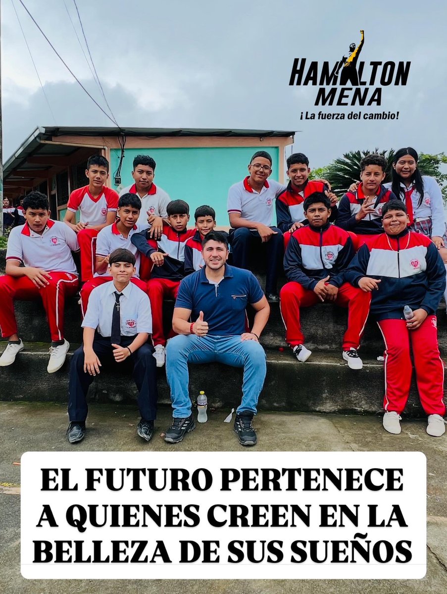 La educación es un arma muy poderosa. 💛❤️💚 #hamiltonmenaverduga #hamiltonmena #elcarmen #agradecido #solidario