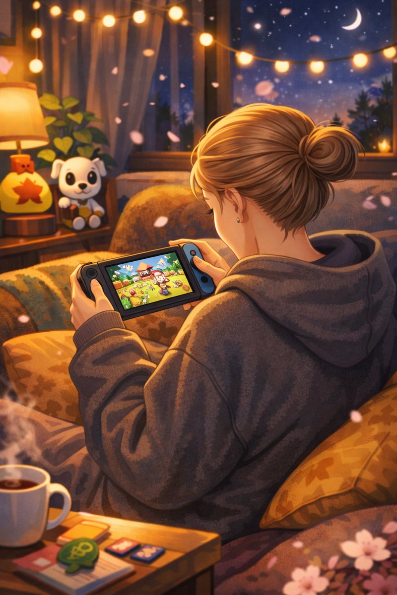 #ChatGPT sollte ein Bild von mir erstellen, wie ich #AnimalCrossing spiele.