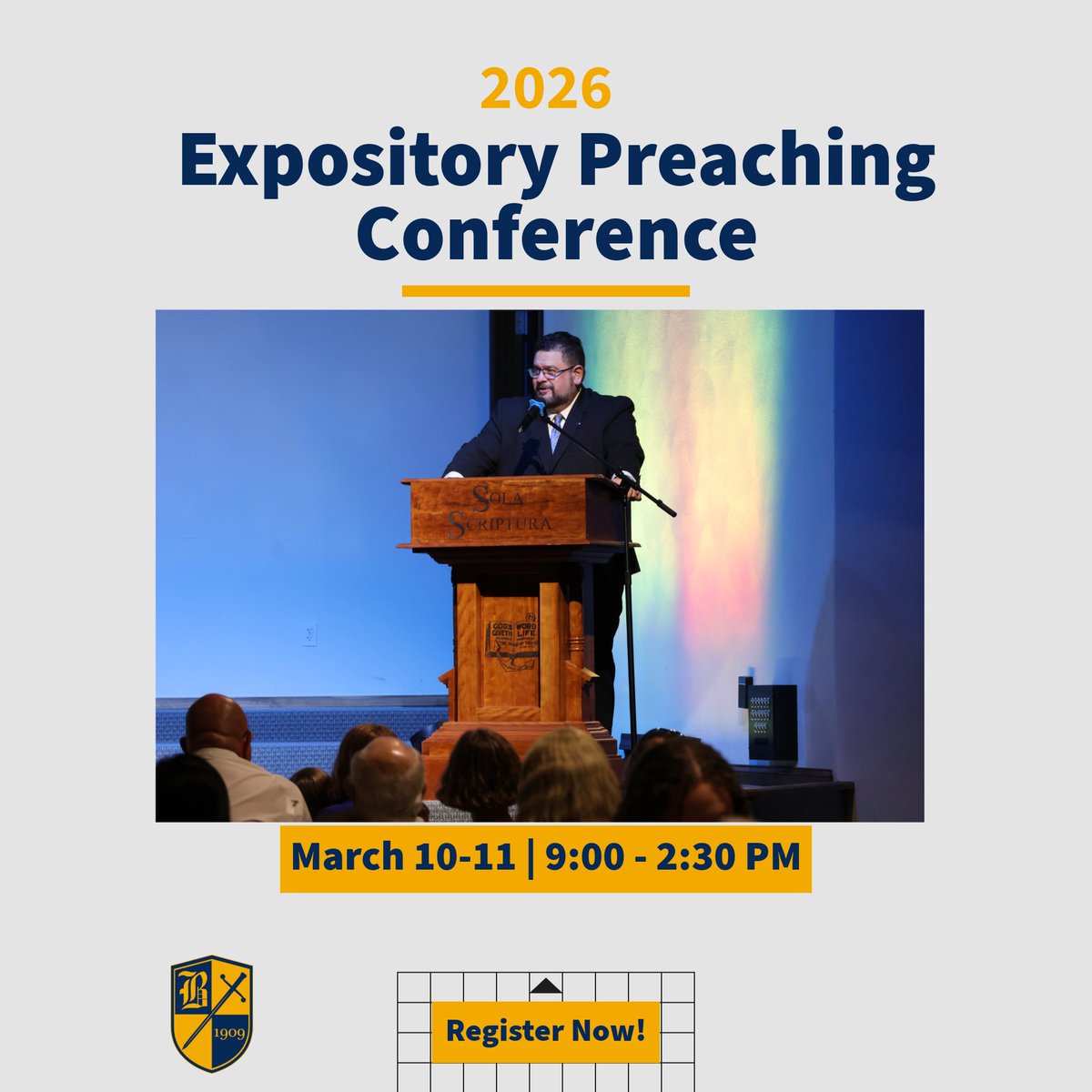 Have you registered for this years expository preaching and teaching conference? Time is running out!

Register today:
brookesbiblecollege.regfox.com/2026-expositor…
