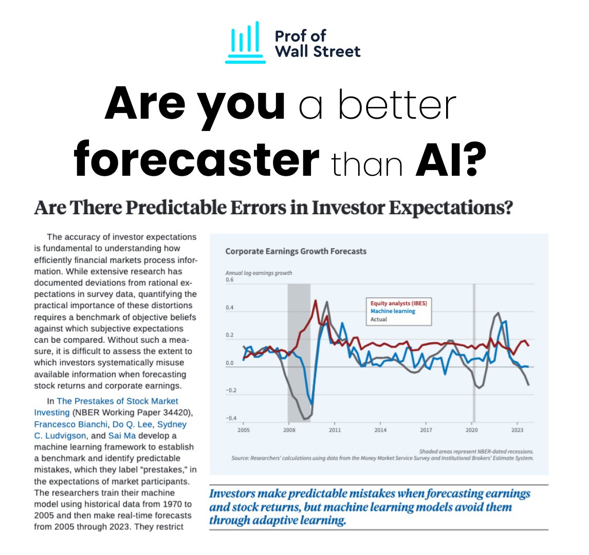 ProfOfWallSt's tweet photo. Don't get into a cage fight with a gorilla. And don't try to beat AI at forecasting. 

If you think you can beat AI without better tools, I have some oceanfront property in Arizona for you.

#fintech #behavioraleconomics #wealthmanagement #portfoliomanagement https://t.co/8Sz0wqY6wa