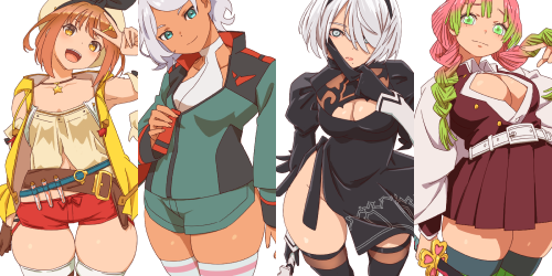 昨年のニーハイキャラ祭り #ニーハイの日 