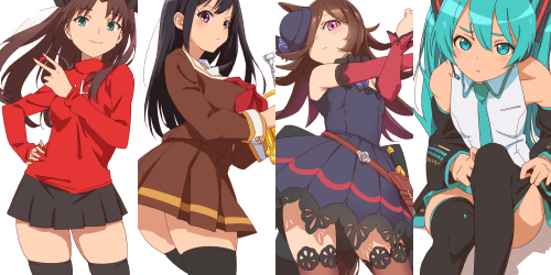 昨年のニーハイキャラ祭り #ニーハイの日 