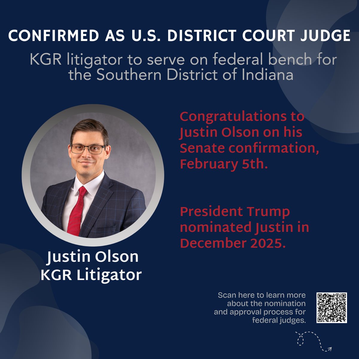 #2026FederalJudgeConfirmations #KGRLaw #IndianaFederalBench