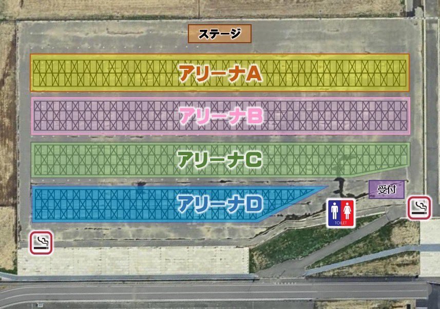 S_N_C2026's tweet photo. 本日は席のご案内⭐️
席は
アリーナA 1列目〜2列目 2.5m間隔
アリーナB 3列目〜5列目 2.5m間隔
アリーナC 6列目〜8列目 2.5m間隔
アリーナD 9列目〜11列目 1m間隔
の4席になります👍
A〜C席までは車1台分以上空くのでかなり余裕がありD席は少し狭くなってしまいますが乗り降りなどには問題ありません🙆‍♂️ https://t.co/geuDnVkNw4