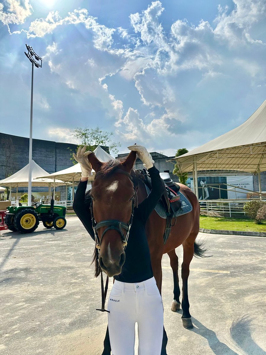 Freya8ume's tweet photo. The best view is from the saddle. 🏇 https://t.co/z4oYdqmFf2