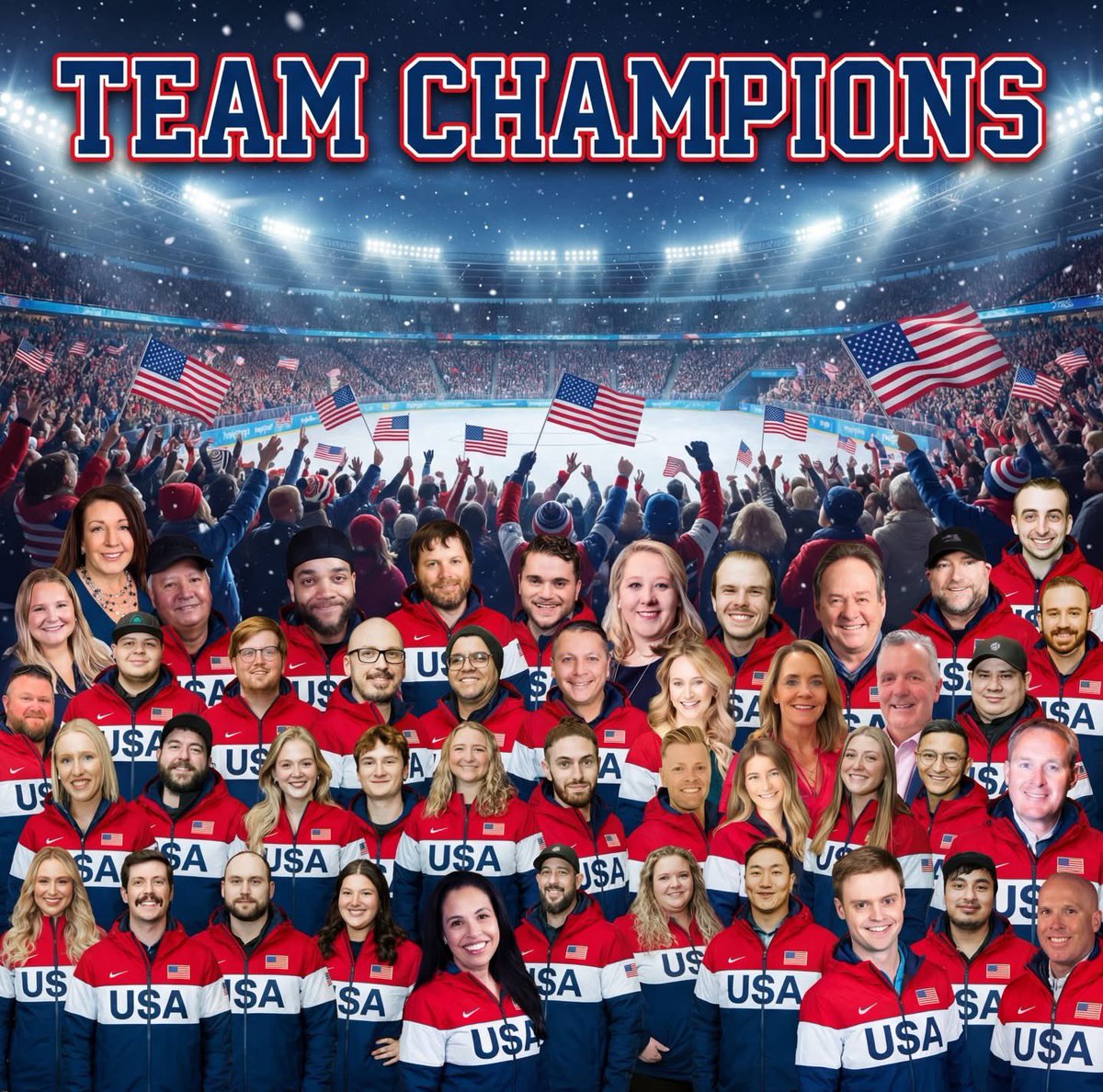 Championsomaha's tweet photo. Team Champions ready for the winter games! @gjonsey we thought you were in Orlando, not Milan? https://t.co/V7dzUYM4bE
